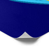 Poster Fille bleue étoilée (Coin)