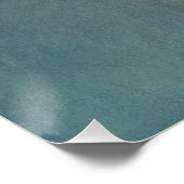 Poster Fille blonde angélique avec halo et étoiles priant (Coin)