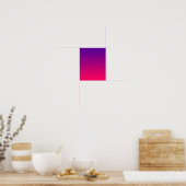 Poster Fille brillante rose et violette Ombre (Cuisine)
