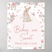 Poster Fille Certains Baby showers lapins sont doux (Devant)