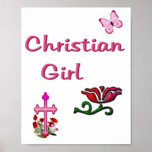 Poster Fille chrétienne 