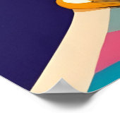 Poster Fille colorée (Coin)