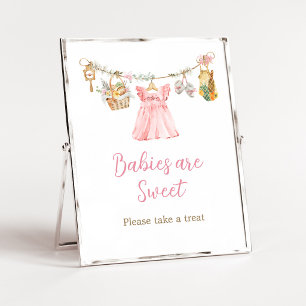 Poster Fille Cultivée Localement Les Bébés sont Doux Sign