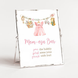 Poster Fille cultivée localement Panneau de bar Mom Osa