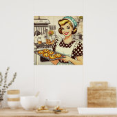 Poster Fille Cupcake (Cuisine)