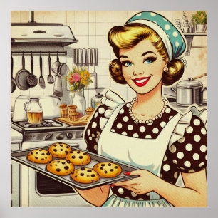 Poster Fille Cupcake