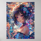 Poster Fille d'anime fantastique (Devant)