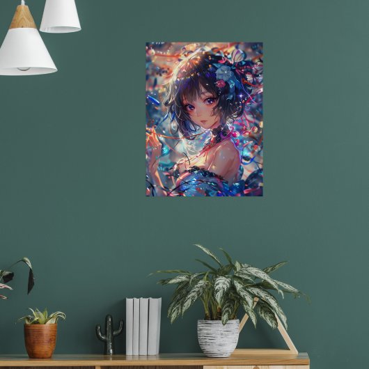 Poster Fille d'anime fantastique (Salon 1)