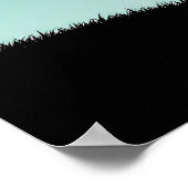 Poster Fille d'anime minimaliste (Coin)