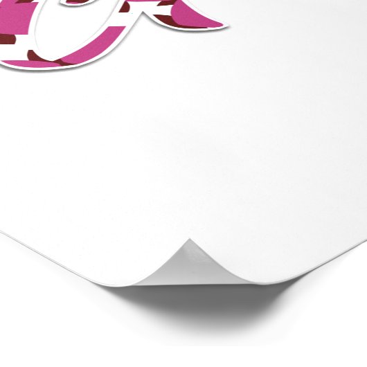 Poster fille d'anniversaire colorée (Coin)