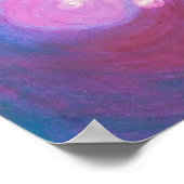 Poster Fille dans Bain de Bubblebath avec bougies et Rose (Coin)