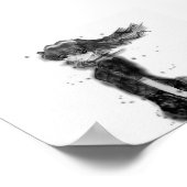 Poster Fille dans le vent (Coin)