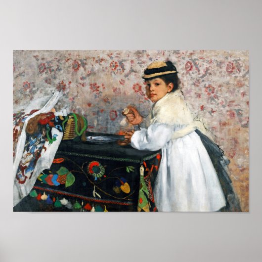Poster Fille dans un Casquette, Edgar Degas (Devant)