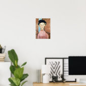 Poster Fille dans un Casquette, Modigliani (Bureau à domicile)
