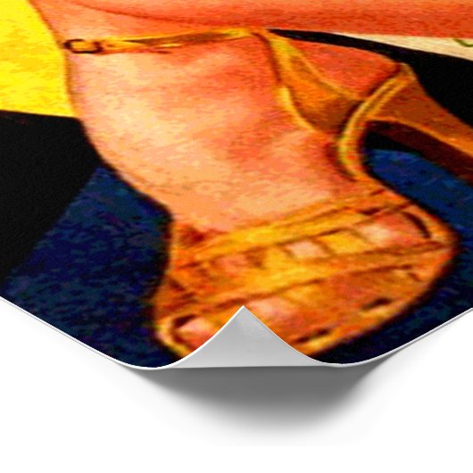 Poster Fille d'appel (Coin)