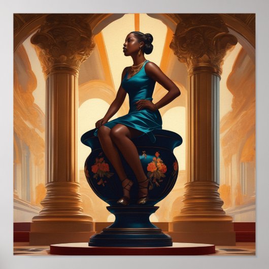 Poster Fille d'art  (Devant)