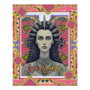 POSTER FILLE D'ART