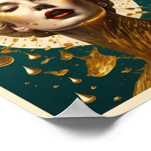 Poster Fille d'art moderne (Coin)