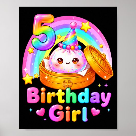 Poster fille de 5 ans dumpling kawaii pastel anime 5 (Devant)