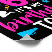 Poster Fille de 6 ans pour anniversaire cheerleading Enfa (Coin)