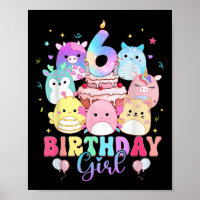 Fille de 6 ans pour son anniversaire Squish Squad
