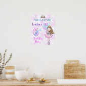 Poster Fille de 8 ans Princesse Lavande Turquoise (Cuisine)
