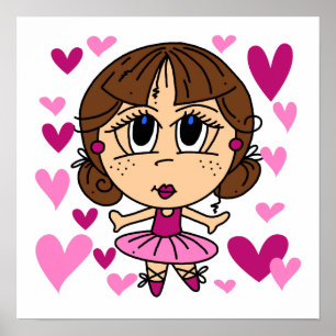 Poster Fille de ballerine