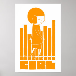 Poster Fille de bibliothécaire