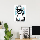 Poster Fille de Californie (Bureau à domicile)