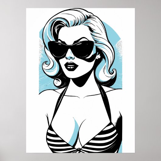 Poster Fille de Californie (Devant)