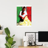 Poster fille de culture (Bureau à domicile)