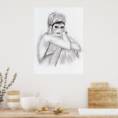 Poster Fille de Flapper (Cuisine)