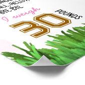 Poster Fille de football Premier anniversaire de la ceint (Coin)