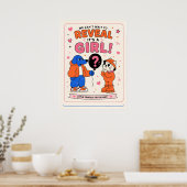 Poster fille de genre (Cuisine)