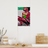 POSTER FILLE DE LA HAVANA, LIZ LOZ (Cuisine)
