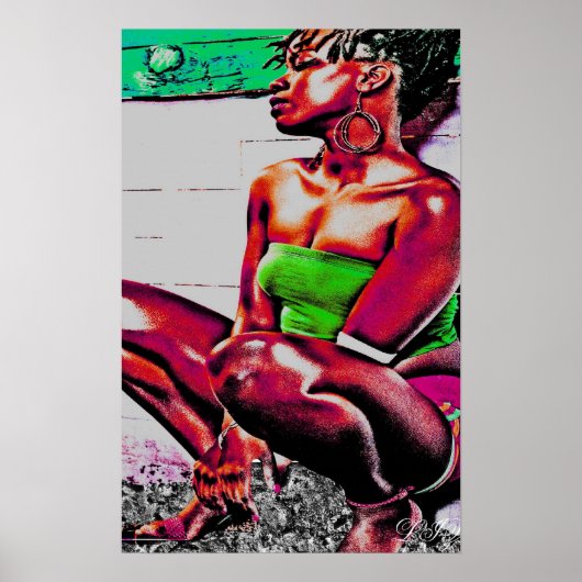 POSTER FILLE DE LA HAVANA, LIZ LOZ (Devant)