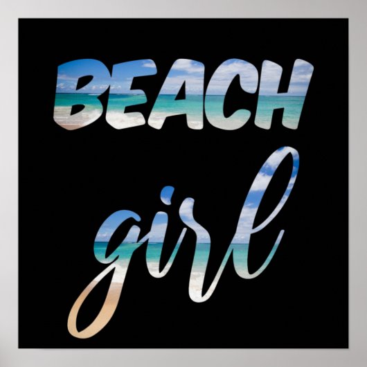 Poster Fille de la plage (Devant)