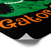 Poster Fille de l'alligator Mignon Arc Orange Alligator F (Coin)