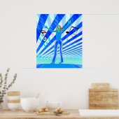 Poster Fille de musique (Cuisine)