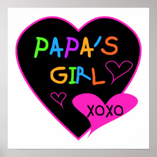 Poster Fille de Papa Tee - shirts, Casquettes, Mugs, Bout