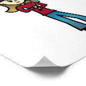 Poster Fille de pêche légère (Coin)