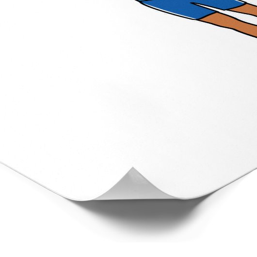 Poster Fille de poids élévateur (Coin)