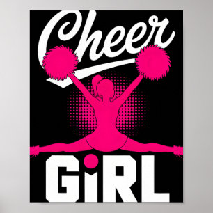 Poster Fille de pom-pom girl Cheerleading Cheerleader