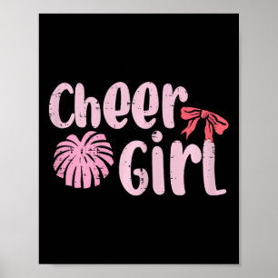 Poster Fille de pom-pom girls Fille de cheerleading Fille