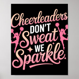 Poster Fille de pom-pom girls Les pom-pom girls ne transp