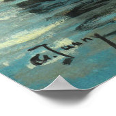 Poster Fille de sirène de mer côtière dénudée et les dési (Coin)