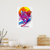 Poster Fille de Skateboard (Cuisine)