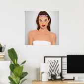 POSTER FILLE D'ÉTÉ (Bureau à domicile)