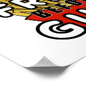 Poster Fille devant les mecs (Coin)