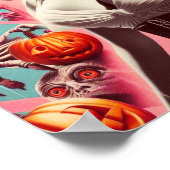 Poster Fille d'horreur rétro (Coin)